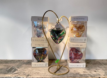 Hanging Glass Hearts  in Yankton, SD | Pied Piper Flowers & Gifts