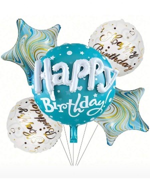 HAPPY BIRTHDAY  Balloons Photo shown as set or individual