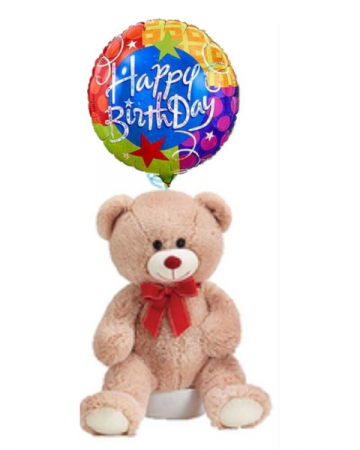 Happy Birthday Bear with Balloon  in Coral Springs, FL | DARBY'S FLORIST