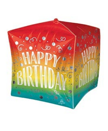 Happy Birthday Cubez  Balloons in Anadarko, OK | BENNETT GIRLS GIFT STUDIO