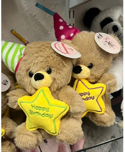 Happy Birthday Small Plush Bear 