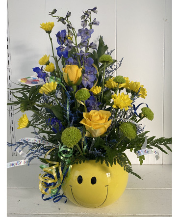 Happy Birthday Smiles Ceramic Keepsake Container  in Port Stanley, ON | Flowers By Rosita