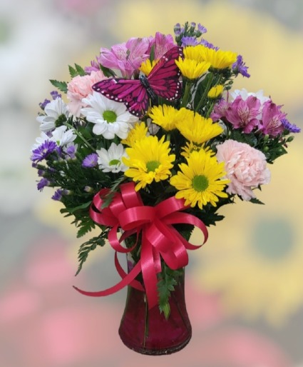 Happy Day Wishes FHF-M5521 Fresh Flower Keepsake (Local Only)