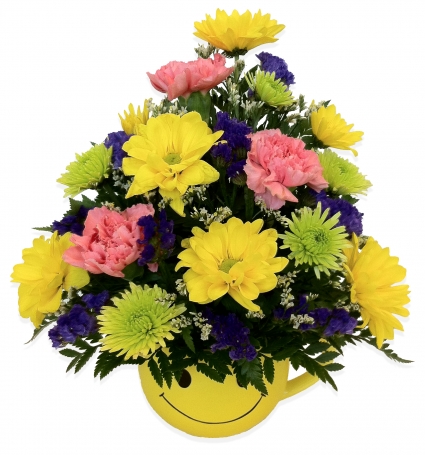 Happy Face Mug Arrangement