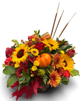 Happy Fall Basket Arrangement