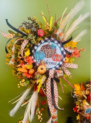 HAPPY FALL Y'ALL door decor