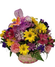 Happy Garden  Basket Arrangement