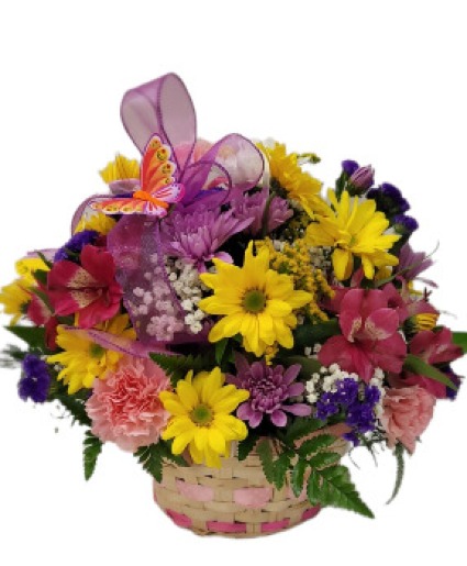 Happy Garden  Basket Arrangement