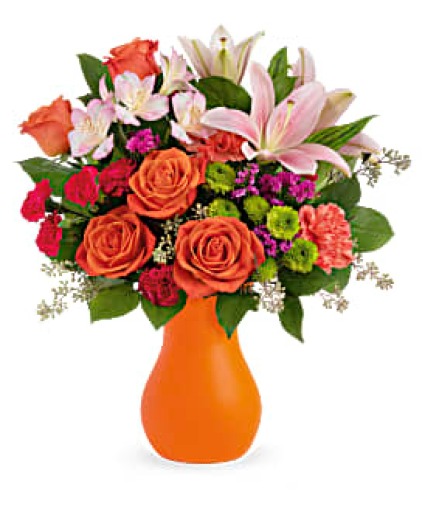 HAPPY GO CITRUS FLOWER ARRANGEMENT