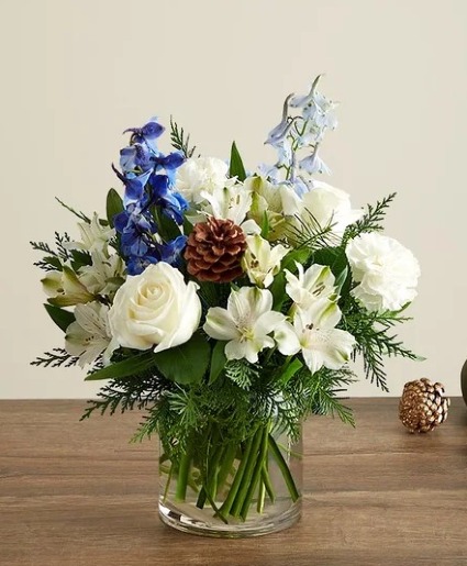 Winter Wishes Blue and White