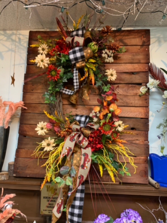 Happy harvest wreath  Home decor
