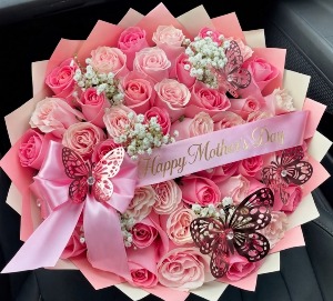 Happy Mother's Day Bouquet Bouquet de 50 rosas
