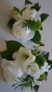 Happy times  Corsage and boutonnière 