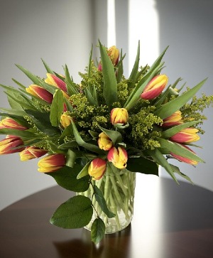Happy Tulips  Vase Arrangement 