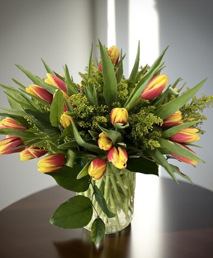 Happy Tulips  Vase Arrangement 