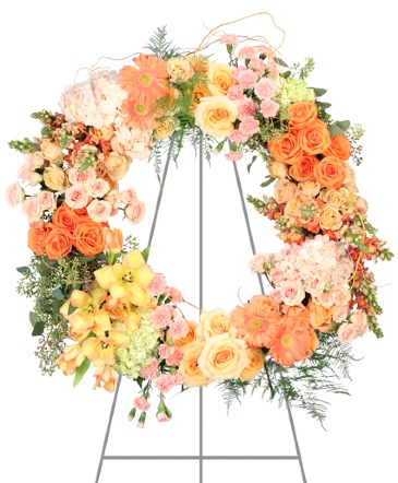 Harmonious Peace Standing Wreath in Ocala, FL | Blue Creek Florist