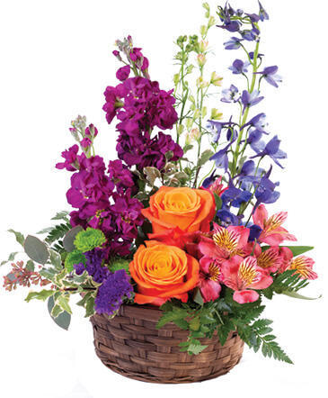 Harmony's Basket Basket Arrangement in Oakville, ON | ANN'S FLOWER BOUTIQUE - Wedding & Event Florist