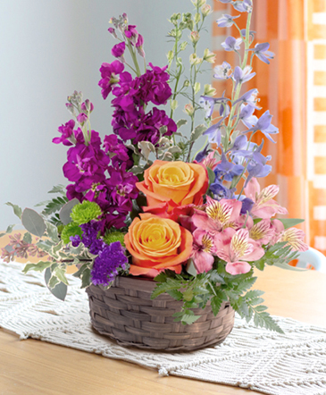 Harmony's Basket Lifestyle Arrangement in Albany, NY | Ambiance Florals & Events