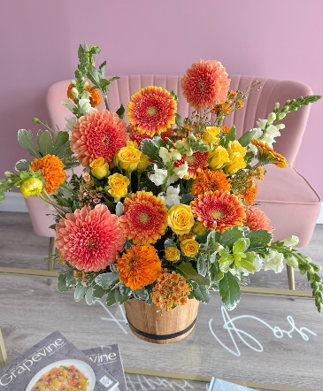 Harvest Abundance  Basket Arrangement  in Trenton, ON | Designs by Alexis Rose