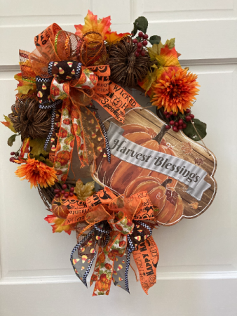 Harvest Blessings Wreath Silk