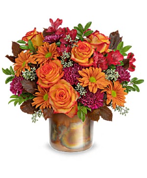 Harvest Blooms Arrangement of Flowers