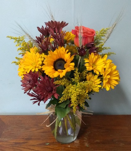 Harvest Blooms Fresh Arrangement