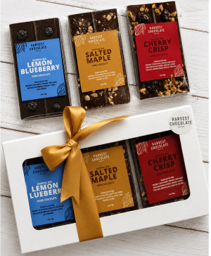 Harvest Chocolate Michigan Chocolate Bar Trio Chocolate