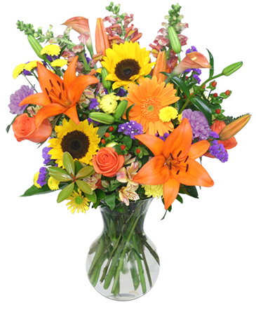 HARVEST RHAPSODY Fresh Flower Vase in Winnipeg, MB | FLOWERS ON REGENT