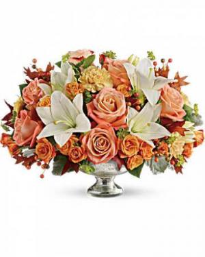 Harvest Shimmer pedestal bowl