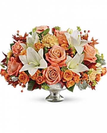 Harvest Shimmer pedestal bowl