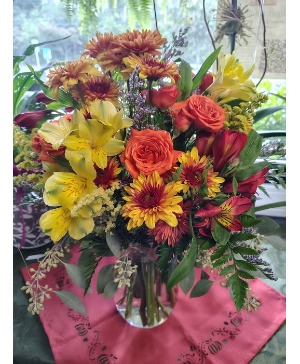 Harvest Sunset vase