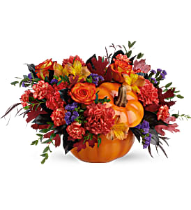 Hauntingly Pretty Pumpkin Bouquet in Winnipeg, MB | CHARLESWOOD FLORISTS