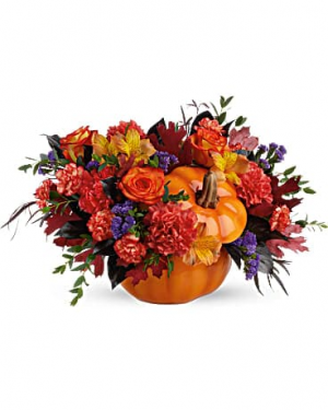 Hauntingly Pretty Pumpkin Keepsake arrangement