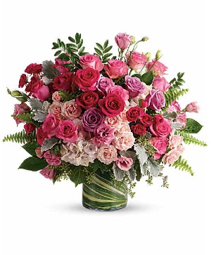 Haute Pink Bouquet assorted flowers