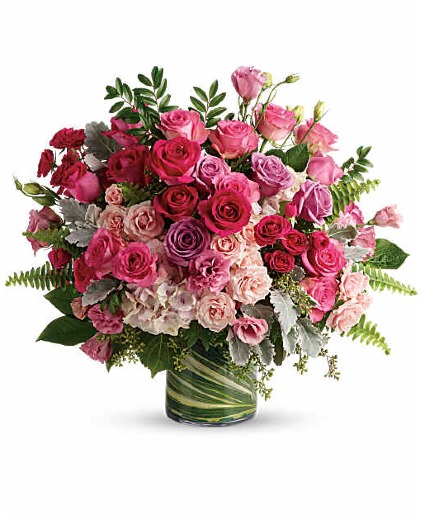 Haute Pink Bouquet assorted flowers