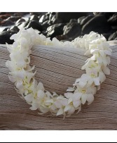 Hawaiian Lei- White Double   Order Now! Last week of leis SOLD OUT