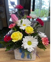 HCF blue bow vase Mixed 
