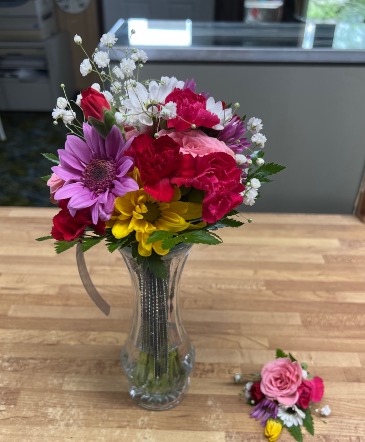 HCF bouquet & boutonnière  Prom sets in Angola, IN | HALSEY'S COUNTRY FLOWERS