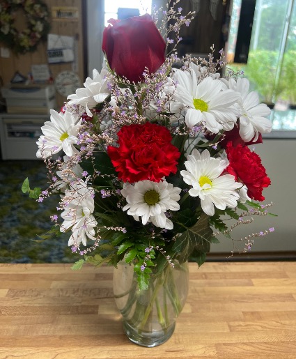 HCF MIXED  Rose, carnations & daises 