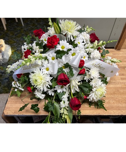 HCF White & Red Casket piece casket piece
