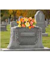 Cemetery Saddle Everlasting Arrangement 