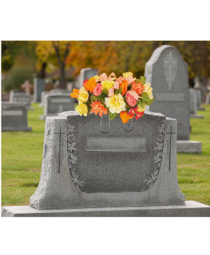 Cemetery Saddle Everlasting Arrangement 