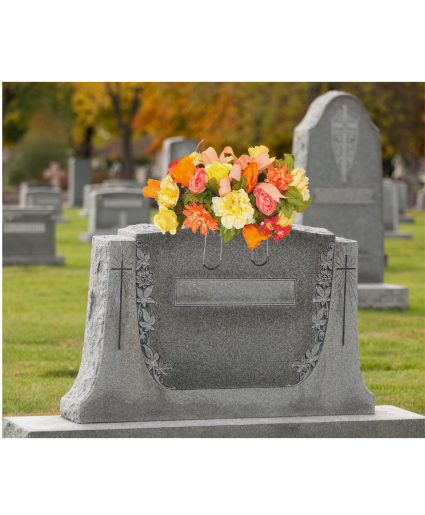 Cemetery Saddle Everlasting Arrangement 