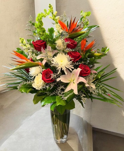 Healing Thoughts Bouquet  Vase Arrangement 