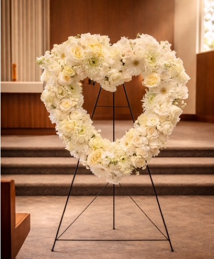 Everlasting Love Heart Standing Spray