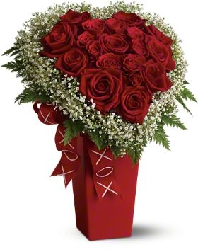 Heart and Soul Flowers Rose Arrangement in Los Angeles, CA | MY BELLA FLOWER