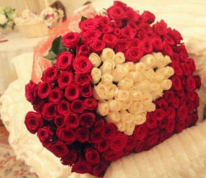 heart bouq 