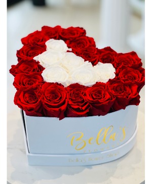 Heart Box Preserved Roses-Roses That Last a Year
