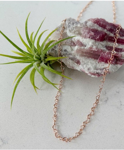 Heart Connect Necklace -Rose Gold  **SPECIAL**