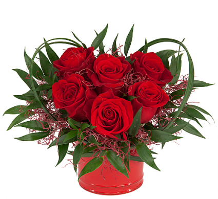 Heart of Love Roses Arrangement